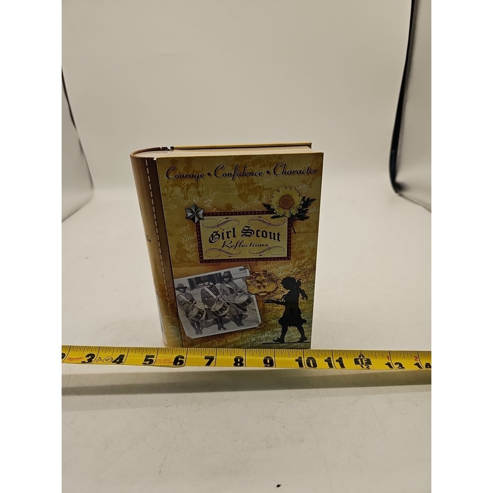 Vintage Girl Scout Reflections Book Style Metal Tin EUC